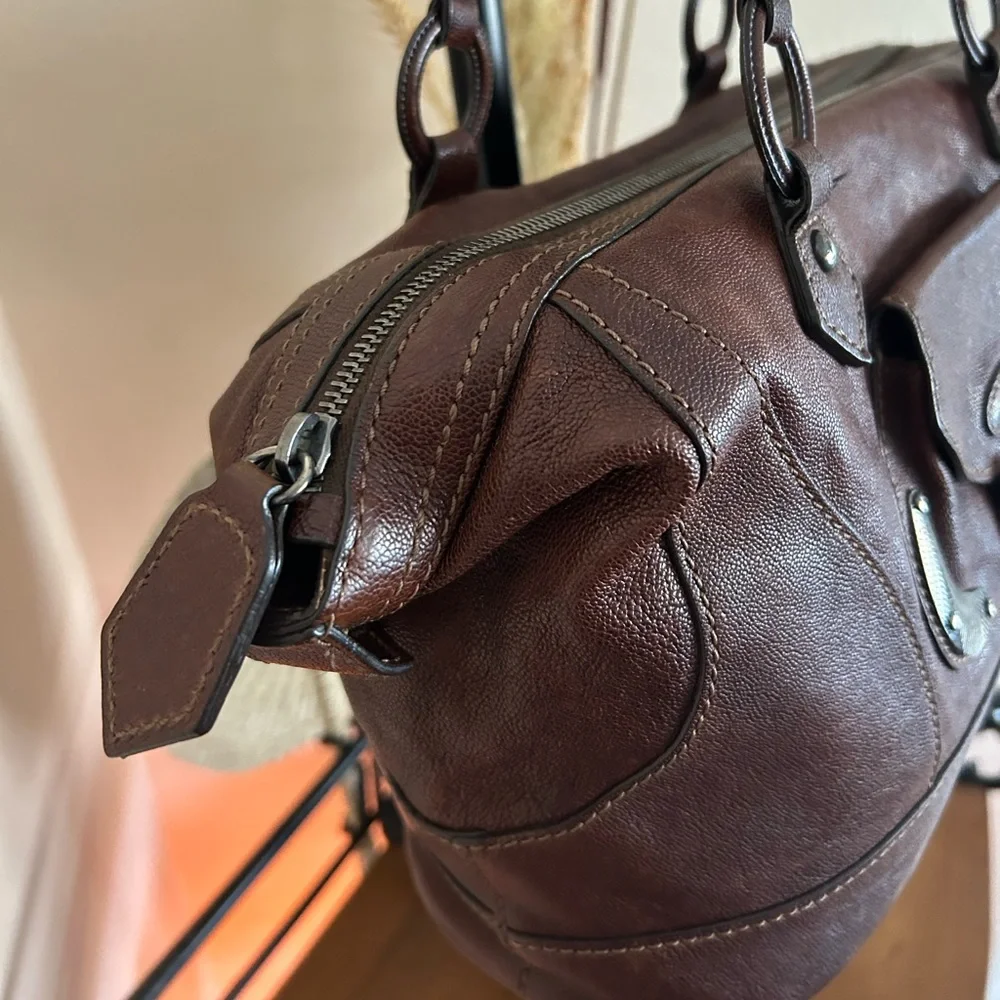 TOD’S Textured Leather Satchel w/dust bag